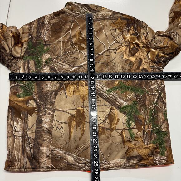 Red Head Realtree Jacket Mens Large Brown Orange Camo Reversible Full Zip - Picture 4 of 12